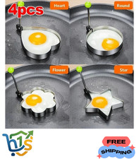 4pcs Stainless Steel Egg Rings