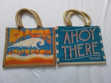SEASALT JUTE BAGS X2 NEW UNUSED 