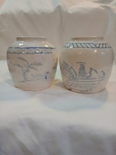 2 Antique Stoneware Ginger Jar