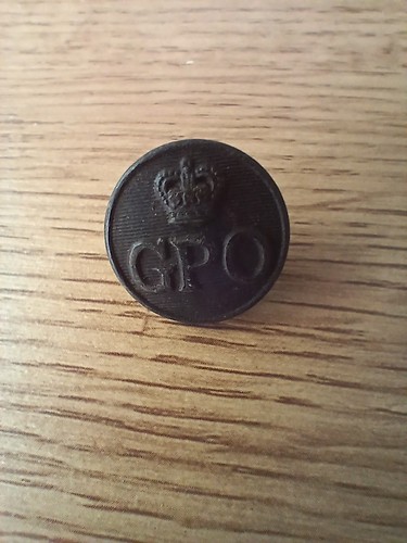 Vintage gpo uniform button - vintage,