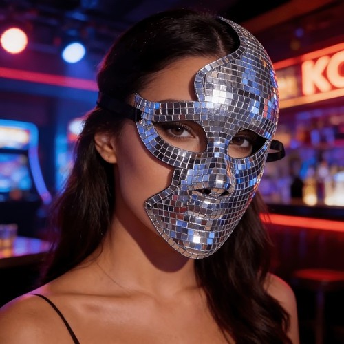 Disco ball mirror masquerade - disco,