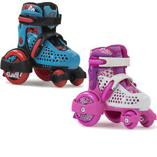 SFR Stomper Adjustable Boys/Girls Roller Skates Blue/Pink - Two Sizes