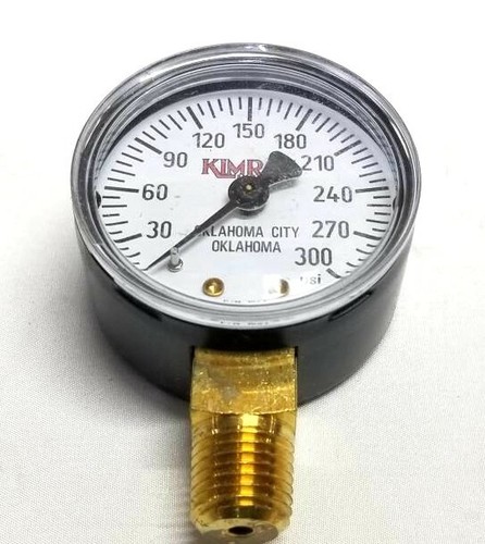 Kimray 300 psi face 1 - psi, 1/4"