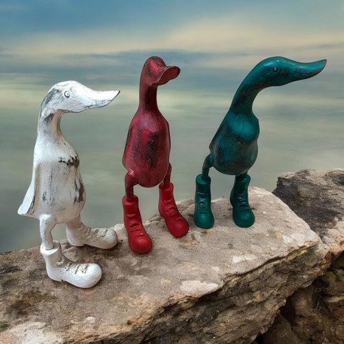Decorative wooden duck vintage - decorative,