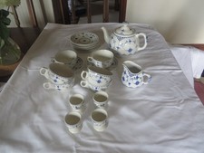 Vintage Blue Denmark tea set