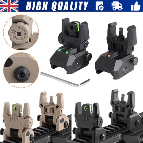 Front and rear sight - and,