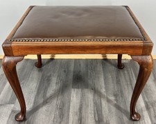 Footstool Vintage Walnut Table