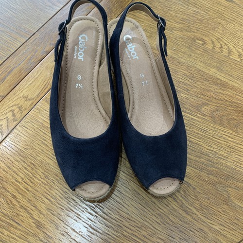 Ladies gabor suede - ladies, navy