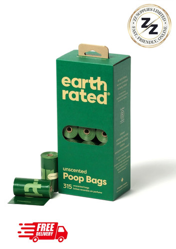Earth rated poop bags 315 - poop, on