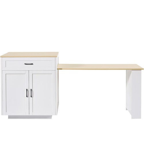White kitchen island - kitchen,