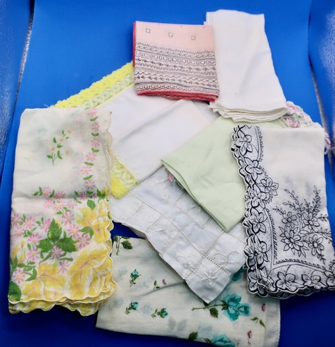 Vintage handkerchief lot - 8,
