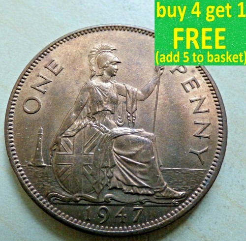 King george one penny - george, vi