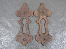 Pair large iron - , antique