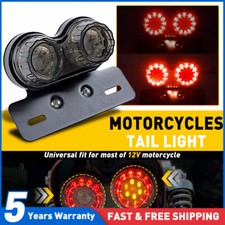 Motorcycle LED Tail Light Motorbike Rear Running Stop Brake Lamps Parts 12V UK