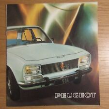PEUGEOT 504 4 Door Saloon L GL TI UK Market Original Car Sales Brochure 1975