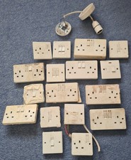 Box of Electric Wall Socket Light Switchs Spur