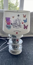 Alice In Wonderland mad hatters tea party whimsical Teacup Lamp 