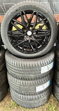 18" JBW 377 GLOSS BLACK+TYRES