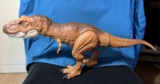 Mattel Jurassic Park Jurassic World Thrash N Throw Roaring Stomp T-Rex 22” 2017