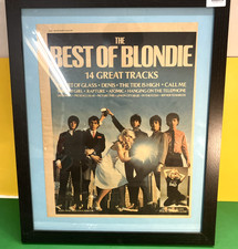 Blondie Framed Poster Sized Newspaper Ad The Best Of Blondie Original 1981