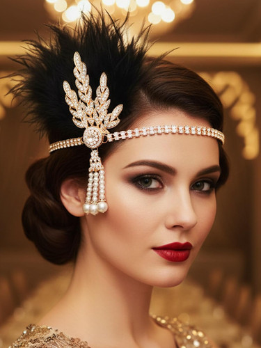 Gortin 1920 flapper feather - flapper,
