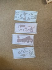 Knitting Machine Punch Cards Single Designs Inc. Snoopy, Astronaut, Rabbit, Dog