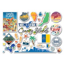 A5 Sticker Sheet Canary Islands Vinyl Stickers - Spain Holiday Cruise #83034