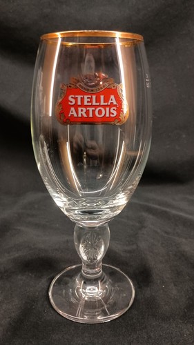 Stella artois gold rimmed stem - gold,