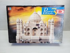 Puzz 3D MB Games Taj Mahal 1077 Pieces 3D Foam Jigsaw Puzzle Vintage Hasbro 1997