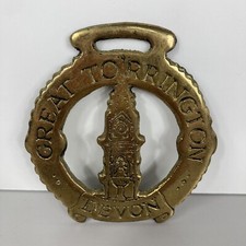Brass Horse Medallion Stamped