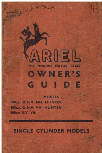 Ariel 350cc hunter 500cc vh - 350cc,