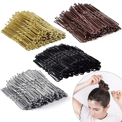 Metal shaped hair pins - shaped,