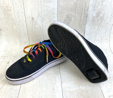 Heelys Pro 20 Skate Shoes Black with Rainbow Laces Size UK 5 Roller Shoes