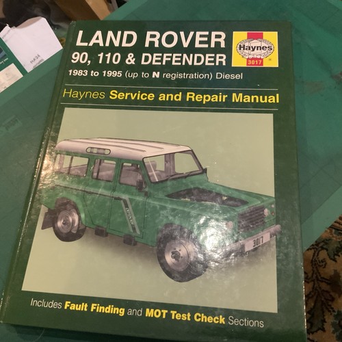 Haynes workshop manual land - manual,