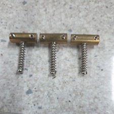 Fender Pure Vintage '52 Telecaster Plain Brass Barrel Saddle Set P/N 0990843000