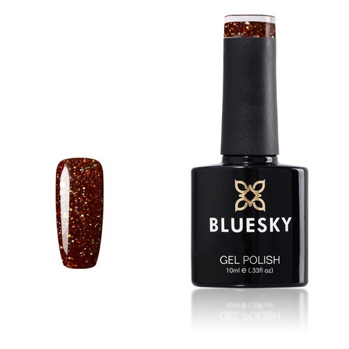 Bluesky gel nail polish brown - gel,