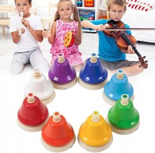 Set of 8 Rainbow Handbells -