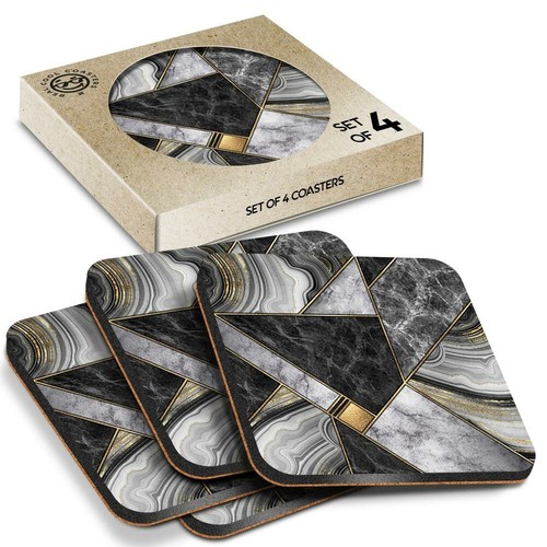 Boxed square coasters - x,