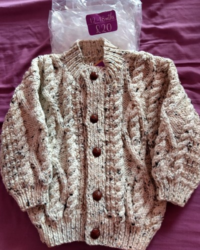 Mths cream fleck aran - cream,