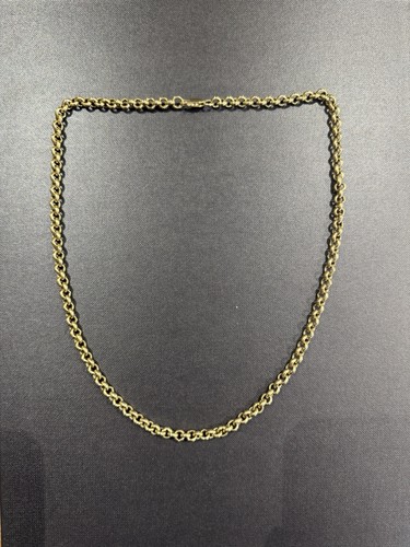 9ct solid gold belcher - 23”,