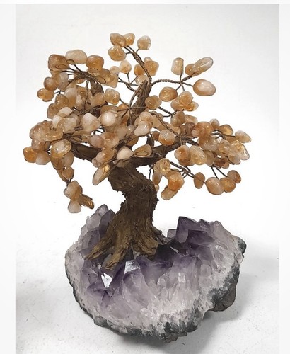 Citrine gemstone tree - tree, on