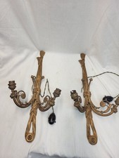 Pair of Edwardian Gilt metal