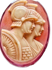 DOUBLE ROMAN SOLDIER CARVED