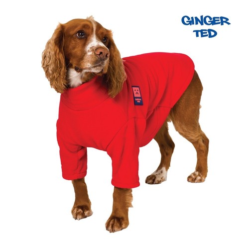 Ginger ted warm fleece dog - ginger,