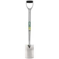 Draper Stainless Steel Border Spade with Soft Grip Handle 83758 SS