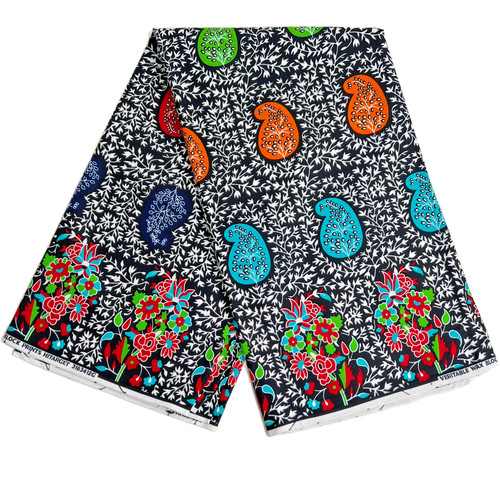 Floral print african fabric - floral,