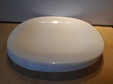 Luminarc France 6 x White Tempered Glass Plates 27 X 29cm Square Pyrex style