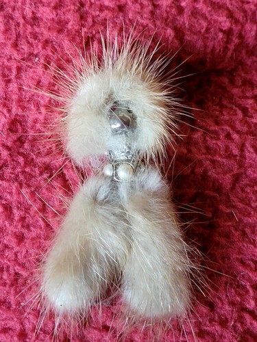 Vtg 1950 real mink poodle - real,