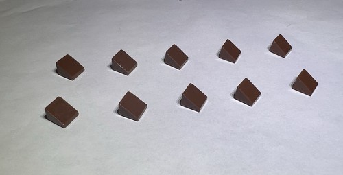 Lego lot reddish brown - lot, 10