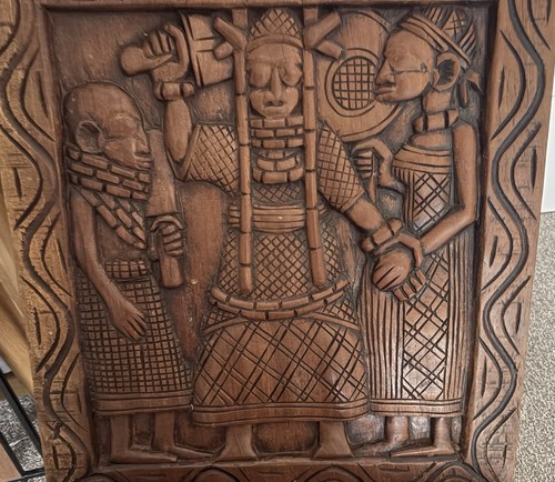 Hand carved birthing chair - carved,